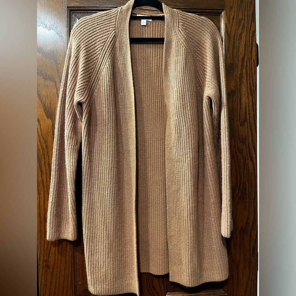 Nordstrom women size small camel colored cashmere cardigan new without tags